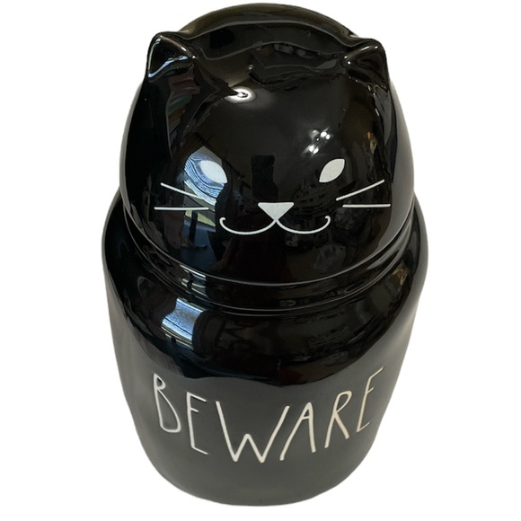 NEW Rae Dunn Baby BEWARE Canister 🐈‍⬛ - Picture 5 of 6